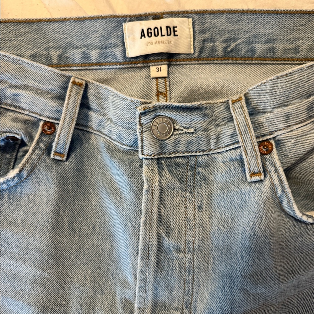 AGOLDE Light Blue Denim Jeans